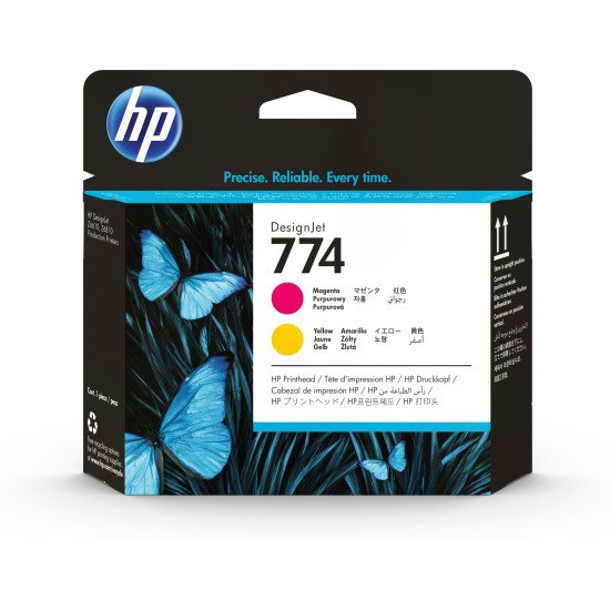 HP Tête d'impression 774 DesignJet magenta/jaune