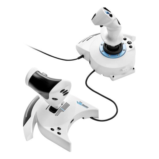 Thrustmaster T.Flight Hotas 5 Microsoft Flight Simulator Edition Blanc USB simulation de vol Numérique PC, PlayStation 5, PlayStation 4