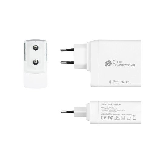Alcasa PCA-W005W chargeur d'appareils mobiles Universel Blanc Secteur Charge rapide Intérieure