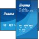 iiyama LH6566UHSB-B1AG Écran d'affichage dynamique Écran plat de signalisation numérique 165,1 cm (65") LCD Wifi 800 cd/m² 4K Ultra HD Noir Intégré dans le processeur Android 24/7