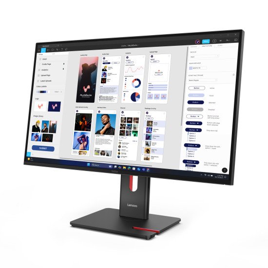 Lenovo ThinkVision T32UD-40 LED display 80 cm (31.5") 3840 x 2160 pixels 4K Ultra HD LCD Noir