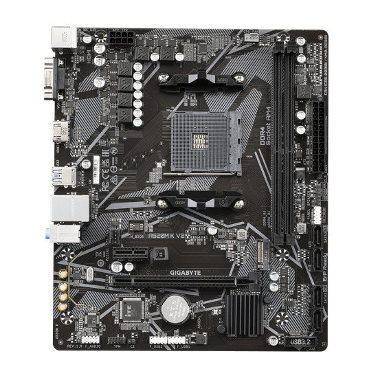 Gigabyte A520M K V2 carte mère AMD A520 Emplacement AM4 micro ATX