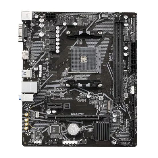 Gigabyte A520M K V2 carte mère AMD A520 Emplacement AM4 micro ATX Gigabyte A520M K V2 carte mère AMD A520 Emplacement AM4 micro ATX