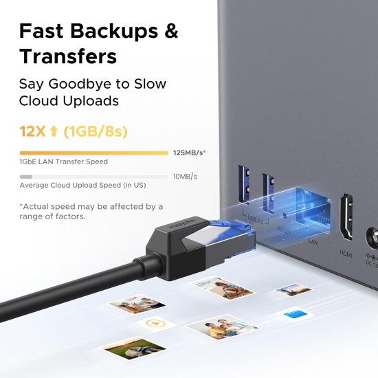 Ugreen DH2300 NAS Mini Tower 4 Go Gris