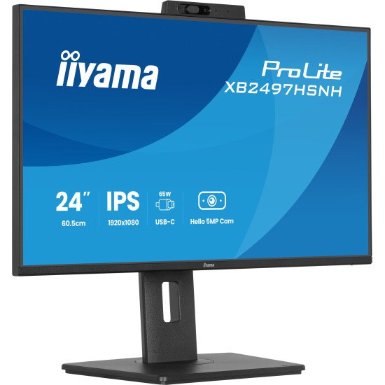 iiyama ProLite XB2497HSNH-B1 24IN IPS LCD 4MS 1920X1080 350CD/M2 HDMI/DP/USB 2 écran PC 60,5 cm (23.8") 1920 x 1080 pixels Full HD Noir