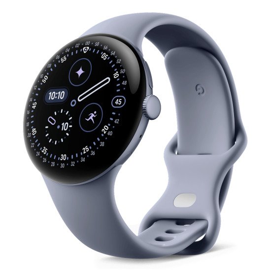 Google Pixel Watch 4 AMOLED 45 mm Numérique Écran tactile 4G Bleu Wifi GPS (satellite)