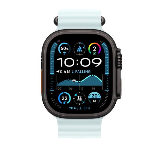 Apple MYP83ZM/A accessoire intelligent à porter sur soi Bande Bleu Fluoroélastomère, Titane Apple MYP83ZM/A accessoire intelligent à porter sur soi Bande Bleu Fluoroélastomère, Titane