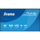 iiyama LH6566UHSB-B1AG Écran d'affichage dynamique Écran plat de signalisation numérique 165,1 cm (65") LCD Wifi 800 cd/m² 4K Ultra HD Noir Intégré dans le processeur Android 24/7