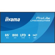 iiyama LH6566UHSB-B1AG Écran d'affichage dynamique Écran plat de signalisation numérique 165,1 cm (65") LCD Wifi 800 cd/m² 4K Ultra HD Noir Intégré dans le processeur Android 24/7