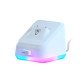 Turtle Beach Kone XP Air - Souris gaming RGB ergonomique, personnalisable et sans fil, Bluetooth, capteur optique 19 000 DPI, autonomie de batterie de 100 heures, station de charge, 29 entrées programmables, éclairage AIMO RGB, molette 4D Blanc