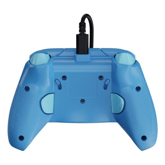 Turtle Beach Rematch Advanced Blue Kitsune Manette de jeu filaire - Licence Xbox Series XS, Xbox One et PC avec Phosphorescent, Boutons Programmables, Gâchettes, commandes audio et câble de 2.5 m