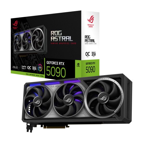 ASUS ROG Astral - -RTX5090-O32G-GAMING NVIDIA GeForce RTX 5090 32 Go GDDR7 ASUS ROG Astral - -RTX5090-O32G-GAMING NVIDIA GeForce RTX 5090 32 Go GDDR7