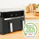 Tefal Dual Easy Fry & Grill EY905B Double 8,3 L Autonome 2700 W Friteuse d'air chaud Gris