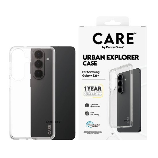 PanzerGlass CARE™ by ® Urban Explorer Case Transparent Samsung Galaxy S26+ coque de protection pour téléphones portables Housse