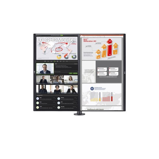 LG 27QP88DP-BS écran PC 68,6 cm (27") 2560 x 1440 pixels Quad HD Noir