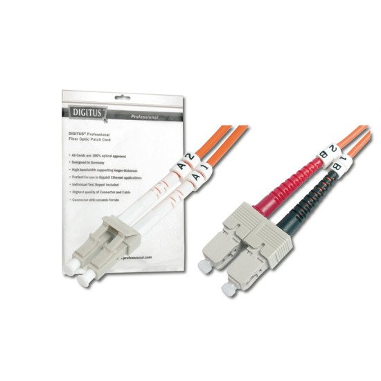 Digitus DK-2532-03 câble de fibre optique 3 m LC SC Orange