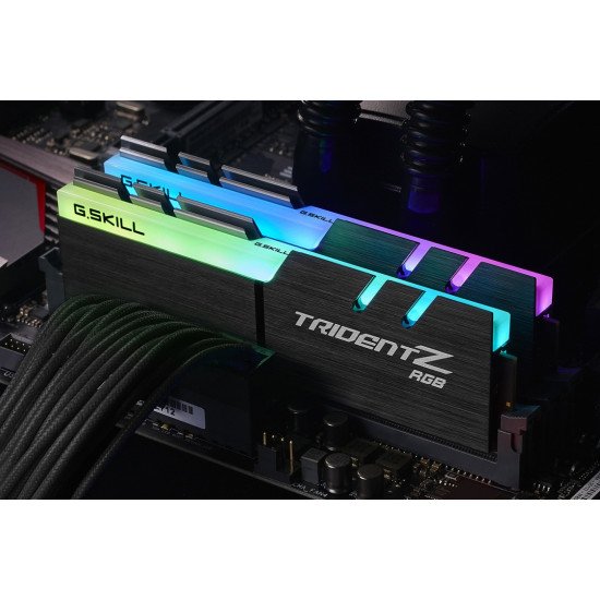 G.Skill Trident Z RGB F4-3200C16D-16GTZRX module de mémoire 16 Go 2 x 8 Go DDR4 3200 MHz G.Skill Trident Z RGB F4-3200C16D-16GTZRX module de mémoire 16 Go 2 x 8 Go DDR4 3200 MHz