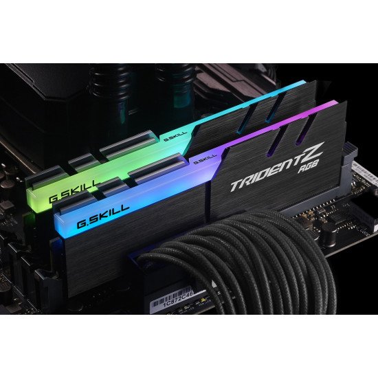 G.Skill Trident Z RGB F4-3200C16D-16GTZRX module de mémoire 16 Go 2 x 8 Go DDR4 3200 MHz G.Skill Trident Z RGB F4-3200C16D-16GTZRX module de mémoire 16 Go 2 x 8 Go DDR4 3200 MHz