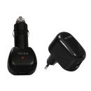 ICIDU PI-707713 chargeur d'appareils mobiles Noir Secteur, Allume-cigare Auto, Intérieure, Extérieure