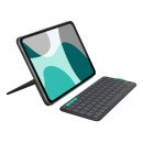 Logitech Flip Folio QWERTZ Allemand Bluetooth Graphite