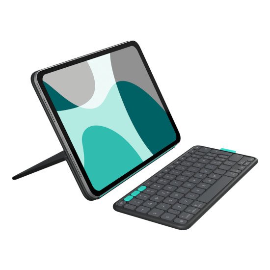Logitech Flip Folio QWERTZ Suisse Bluetooth Graphite