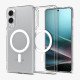 Spigen Ultra Hybrid (MagFit) coque de protection pour téléphones portables 17 cm (6.7") Housse Transparent, Blanc Spigen Ultra Hybrid (MagFit) coque de protection pour téléphones portables 17 cm (6.7") Housse Transparent, Blanc