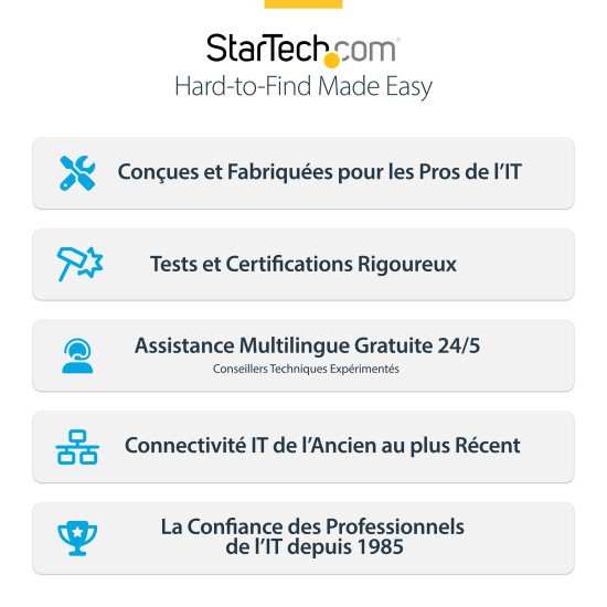 StarTech.com Carte PCIe USB-C 4 Ports, USB 3.2 10 Gbit/s, Carte d'Extension PCI Express USB-C, 4 Contrôleurs USB Indépendants, Carte PCIe USB Type-C, Windows/Linux/macOS, Conforme TAA