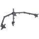Manhattan Support de bureau triple pour TV/moniteurs, écrans 10" à 27", fixation à l'arrière par pince, Compatibilité VESA : 75x75 et 100x100 mm (vérifiez les dimensions des quatre trous de fixation à l'arrière), charge max. 7 kg par écran, noir