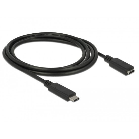 DeLOCK 85534 câble USB 1,5 m USB 3.2 Gen 1 (3.1 Gen 1) USB C Noir