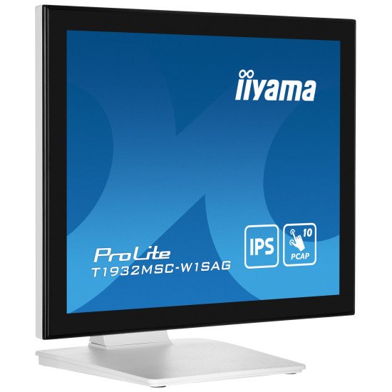 iiyama ProLite T1932MSC-W1SAG écran PC 48,3 cm (19") 1280 x 1024 pixels Full HD LED Écran tactile Dessus de table Blanc