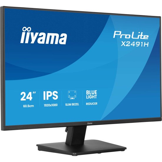 iiyama ProLite X2491H-B1 écran PC 60,5 cm (23.8") 1920 x 1080 pixels Full HD LCD Noir