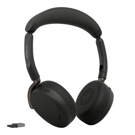 Jabra Evolve3 65 Flex Casque Sans fil Arceau Bureau/Centre d'appels USB Type-A Bluetooth Noir