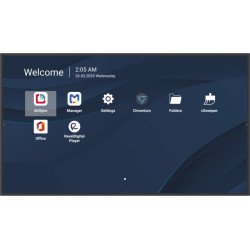 Viewsonic CDE4331-1C Écran d'affichage dynamique Écran plat de signalisation numérique 109,2 cm (43") LCD Wifi 500 cd/m² 4K Ultra HD Noir Intégré dans le processeur Android 14 24/7