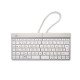 R-Go Tools Clavier ergonomique R-Go Split Break avec logiciel de pause, clavier ergonomique divisé, AZERTY (BE), bluetooth, blanc