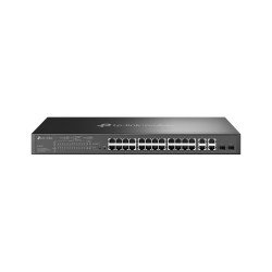 TP-Link Omada SL2428P commutateur réseau Géré L2 Fast Ethernet (10/100) Connexion Ethernet POE 1U Noir TP-Link Omada SL2428P commutateur réseau Géré L2 Fast Ethernet (10/100) Connexion Ethernet POE 1U Noir