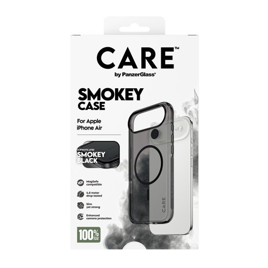 PanzerGlass CARE by ® Flagship Case Urban Explorer Smokey w. Black MagSafe iPhone Air coque de protection pour téléphones portables Housse Noir PanzerGlass CARE by ® Flagship Case Urban Explorer Smokey w. Black MagSafe iPhone Air coque de protection pour téléphones portables Housse Noir