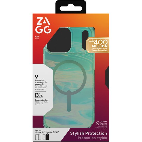 ZAGG Milan Snap coque de protection pour téléphones portables 17,5 cm (6.9") Housse Vert ZAGG Milan Snap coque de protection pour téléphones portables 17,5 cm (6.9") Housse Vert