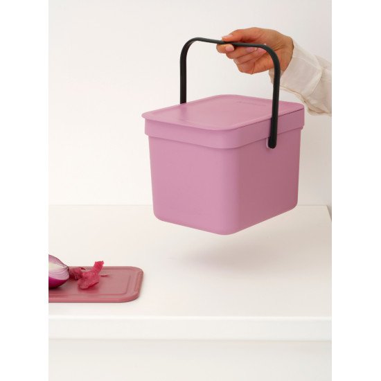 Brabantia Sort & Go 6 L Rectangulaire Plastique recyclé Rose