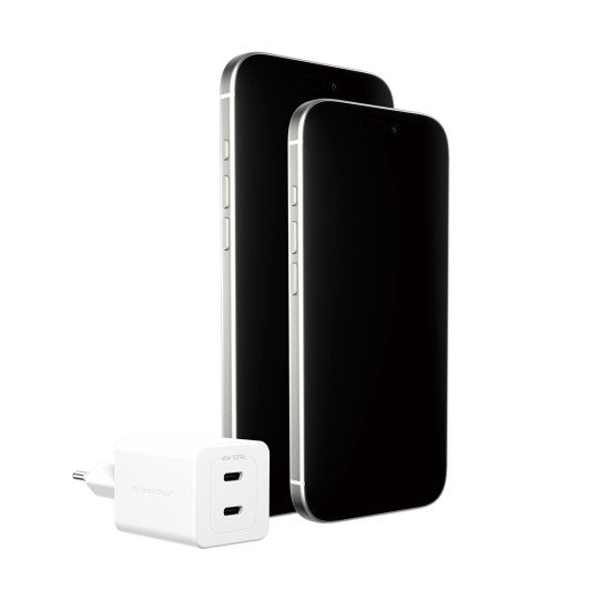 PanzerGlass empower by ® Turbo 45W Charger incl. 2 x USB-C | EU Plug | Silver White Protection d'écran transparent Universel 1 pièce(s)