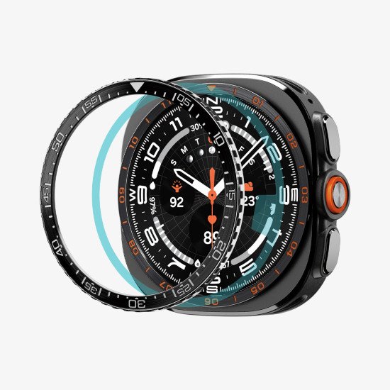 Spigen Bezel Tune Couverture Noir Acier inoxydable