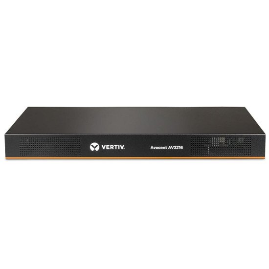 Vertiv Avocent AV 3216 commutateur écran, clavier et souris Grille de montage Noir