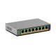 NETGEAR GS108EPP Non-géré Gigabit Ethernet (10/100/1000) Connexion Ethernet POE Montage sur le bureau ou sur le mur Gris