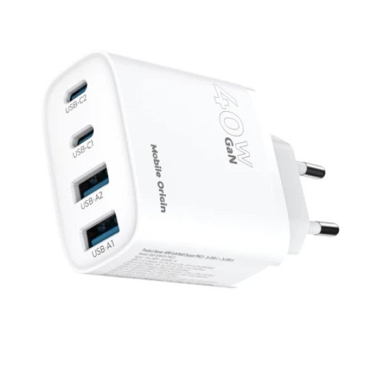 Mobile Origin MO-40WCH-PW22 chargeur d'appareils mobiles Universel Blanc Secteur Charge rapide Intérieure