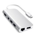 Satechi ST-TCMM8PAS station d'accueil Avec fil USB 3.2 Gen 1 (3.1 Gen 1) Type-C Argent Satechi ST-TCMM8PAS station d'accueil Avec fil USB 3.2 Gen 1 (3.1 Gen 1) Type-C Argent