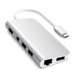 Satechi ST-TCMM8PAS station d'accueil Avec fil USB 3.2 Gen 1 (3.1 Gen 1) Type-C Argent Satechi ST-TCMM8PAS station d'accueil Avec fil USB 3.2 Gen 1 (3.1 Gen 1) Type-C Argent