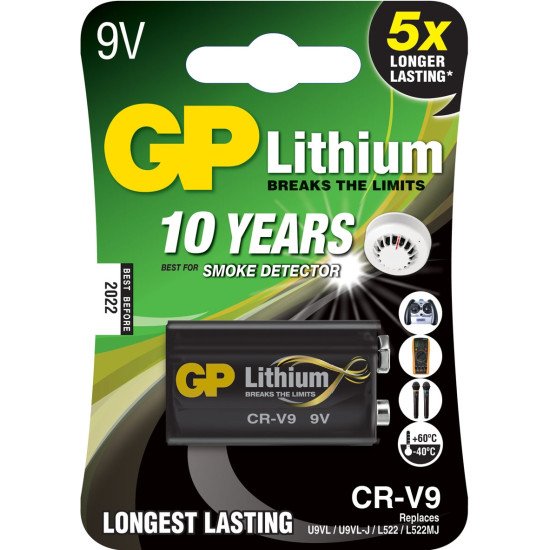 GP Batteries Lithium CR-V9 Batterie à usage unique 9V
