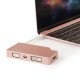 StarTech.com Adaptateur multiport USB-C - Or rose - 4-en-1 USB-C vers VGA, DVI, HDMI, ou Mini DisplayPort