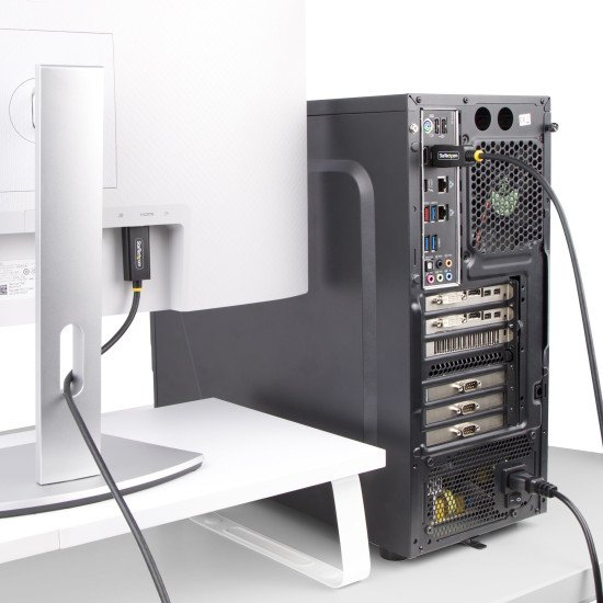 StarTech.com Câble Adaptateur DisplayPort vers HDMI de 4m, 4K 60Hz avec HDR, DP vers HDMI 2.0b, Convertisseur Vidéo Actif, DisplayPort Desktop vers Moniteur HDMI