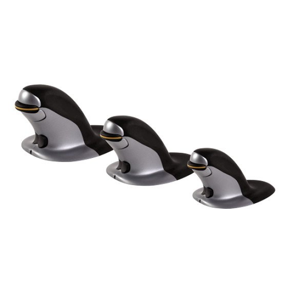 Fellowes Souris verticale ambidextre Penguin – Sans fil - Grand