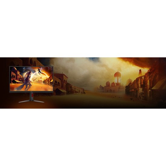 AOC G4 Gaming écran PC 68,6 cm (27") 2560 x 1440 pixels Quad HD LED Noir, Rouge